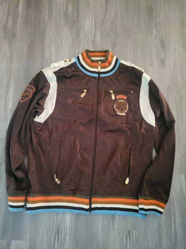 AKDMKS Akademiks Zip Up Embroidered Track Jacket XL Hip Hop Fubu Karl Kani CC 23